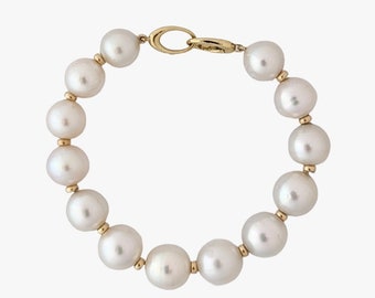 12-14mm White South Sea Pearl Bracelet