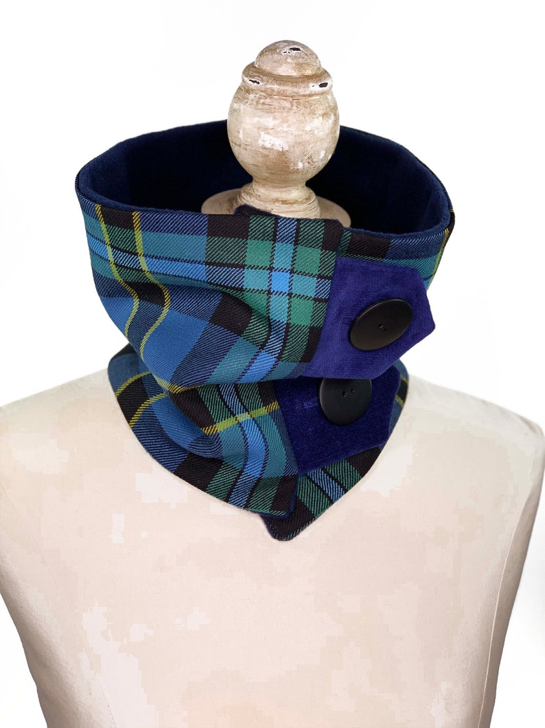 Weir Modern Tartan Scarf Neck Warmer Etsy