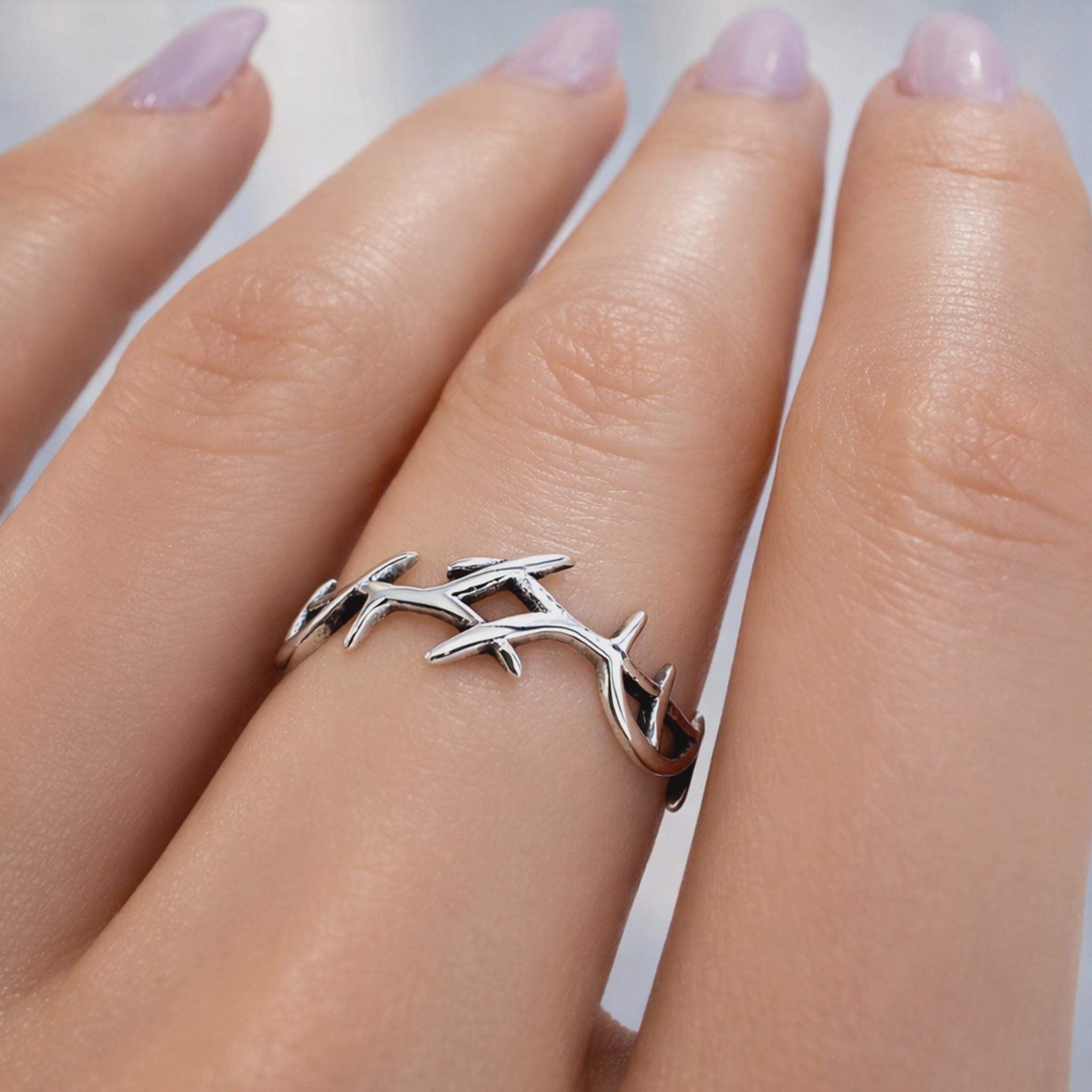 Crown of thorns ring - Etsy 日本