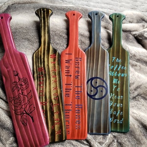 Personalized Spanking Paddle. 12&quot;-18&quot;x4&quot;