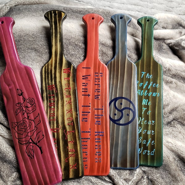 Personalized Spanking Paddle. 12"-18"x4"