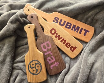 Personalized Spanking Paddle Engraved And Epoxy Filled 12"-18"x4"