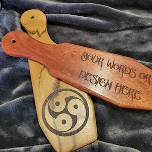 Personalized Spanking Paddle Laser Engraved 4&quot;x12&quot;, 1/2&quot; Thick