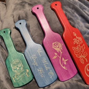 Personalized Spanking Paddle. 12&quot;-18&quot;x4&quot;