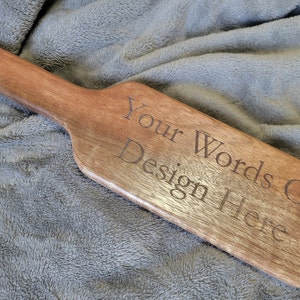 Mahogany Spanking Paddle Personalized 12&quot;-18&quot;x4&quot;