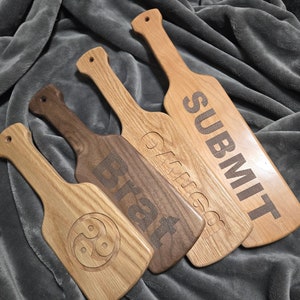 Engraved Mirrored Personalized Spanking Paddle and Laser Engraved 12&quot;-18&quot;x4&quot;