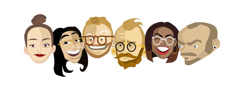 Group Caricature | Etsy