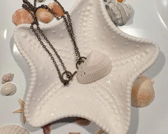 Muschel Halskette - Bronze Kette - nautische Halskette