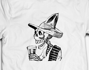 RETRO URBAN GRAFFITI ART HUMAN SKULL 100/% cotton Mens SKELETON T-shirt TEE