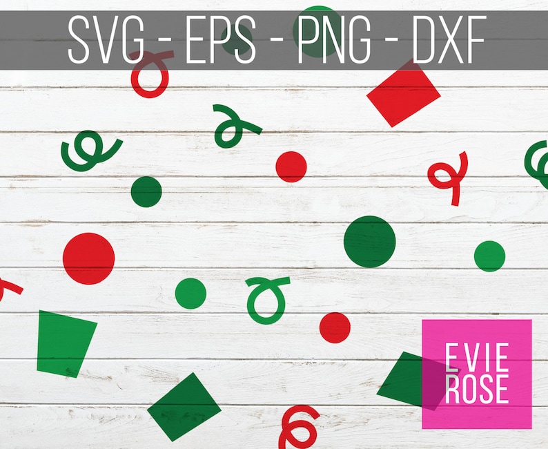 Download Eps Decal And Sign Graphics Tshirt Silhouette Cricut Xmas Craft Cut Files Celebrate Christmas Confetti File Set Svg Png And Dxf Clip Art Art Collectibles
