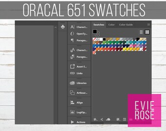 Oracal 651 Color Swatch Library – AI & ASE Files