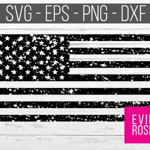 Distressed American Flag SVG, DXF, png and eps Cut File, Distressed USA Digital Clip Art, Cricut Cut File, Silhouette, United States