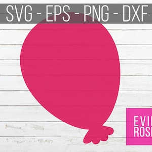 Ballon vorm bestand Set - SVG, EPS, PNG en dxf - Cricut ambachtelijke gesneden bestanden - digitale papier - Tshirt, Decal en teken Graphics - silhouet