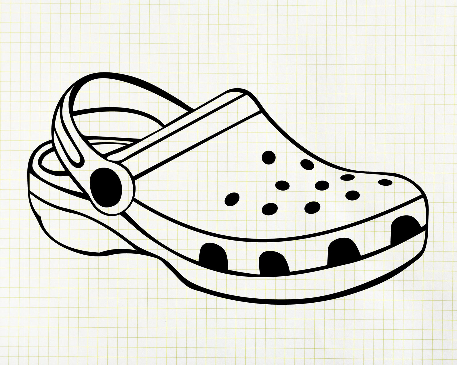 Croc Shoes Svg Sticker Decal Cricut Cut File Clipart Vector | My XXX ...