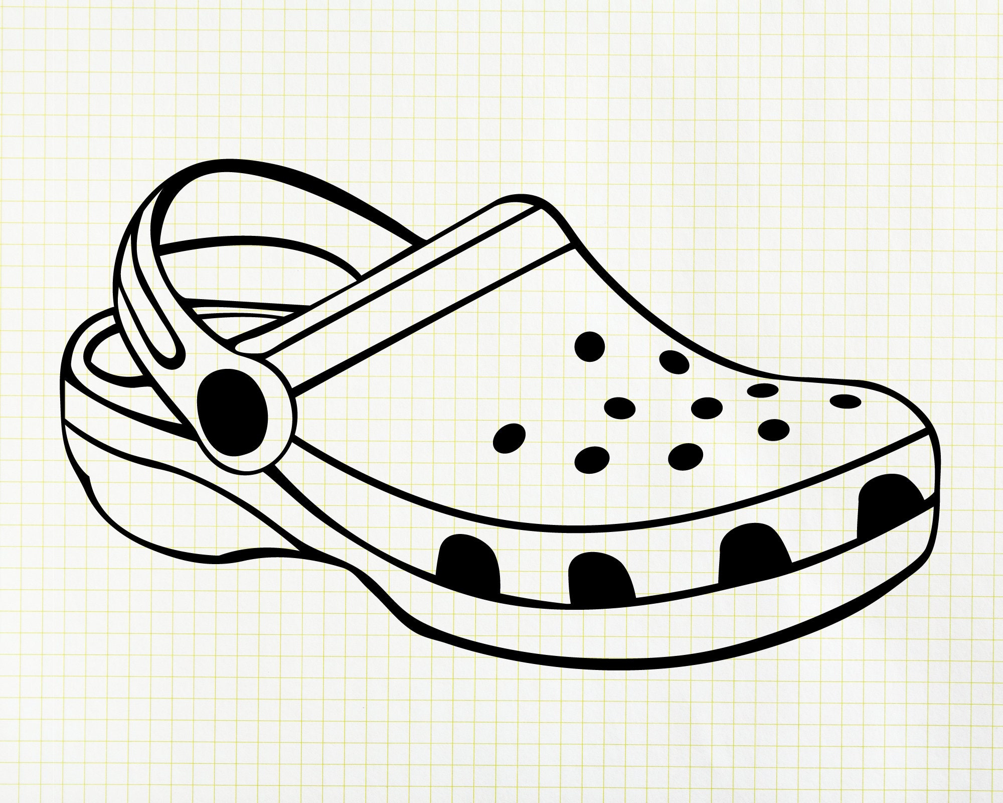 Croc Shoe SVG File Set Funny T-shirt Design PNG EPS and | Etsy