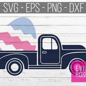 Paasei Vintage Truck - SVG, PNG, DXF en eps - Cute Old School Truck uitvoering paasei - grote voor tekenen!