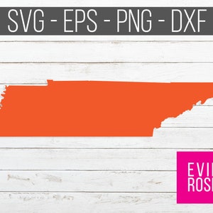 Digitale illustraties, Cricut gesneden bestand, silhouet staat Tennessee SVG, DXF, eps en png bestanden knippen,