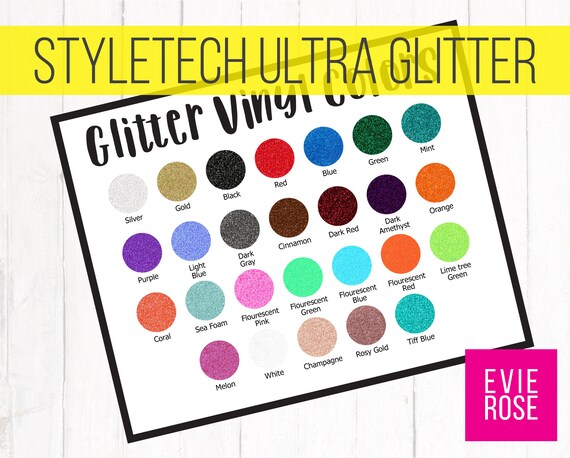 Oracal 651 Glitter Color Chart