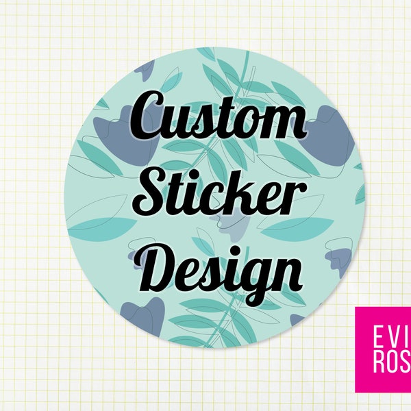 CUSTOM Sticker Design - Etsy Shop Graphics to Match Your Branding - Graphics for Etsy Sellers