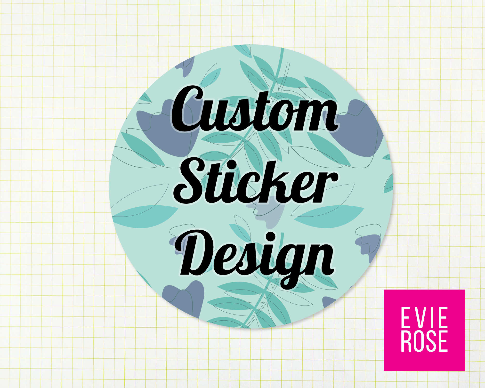 CUSTOM Sticker Design - Etsy Shop Graphics to Match Your Branding ...