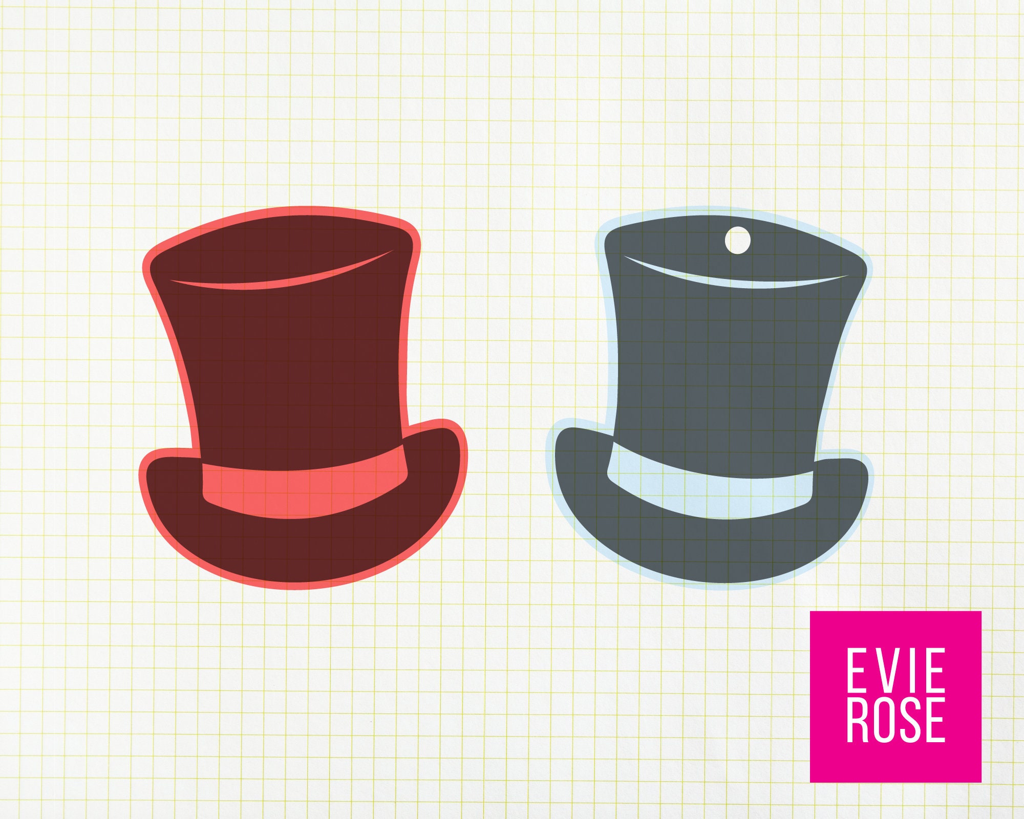 Hat Gift Tag SVG Snowman Hat Tag 