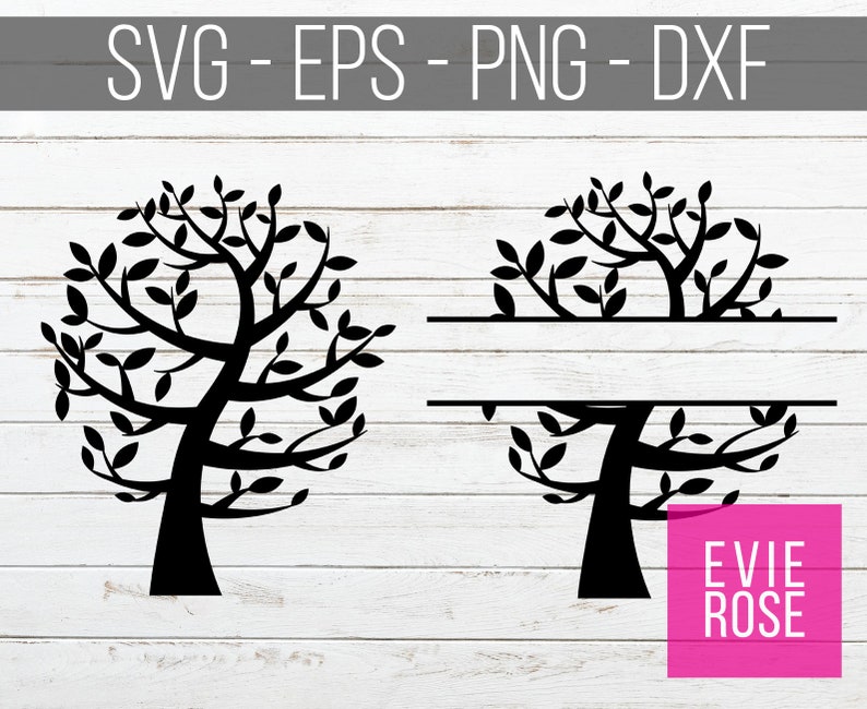 Download Family Tree and Split Monogram Tree File Set Vector Art ...