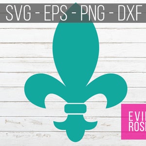 Fleur De Lis Cut File and Clipart Set - Louisiana Cutting File Graphics - Vector Art - SVG, PNG, DXF and eps