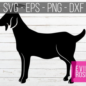 SVG chèvre Silhouette - PNG, EPS, dxf fichier Cut - Clipart pour décalcomanies, gobelets, T-Shirts, panneaux, pochoirs