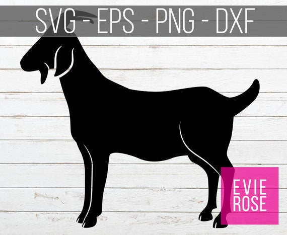 SVG Goat Silhouette PNG EPS dxf Cut File Clipart For | Etsy