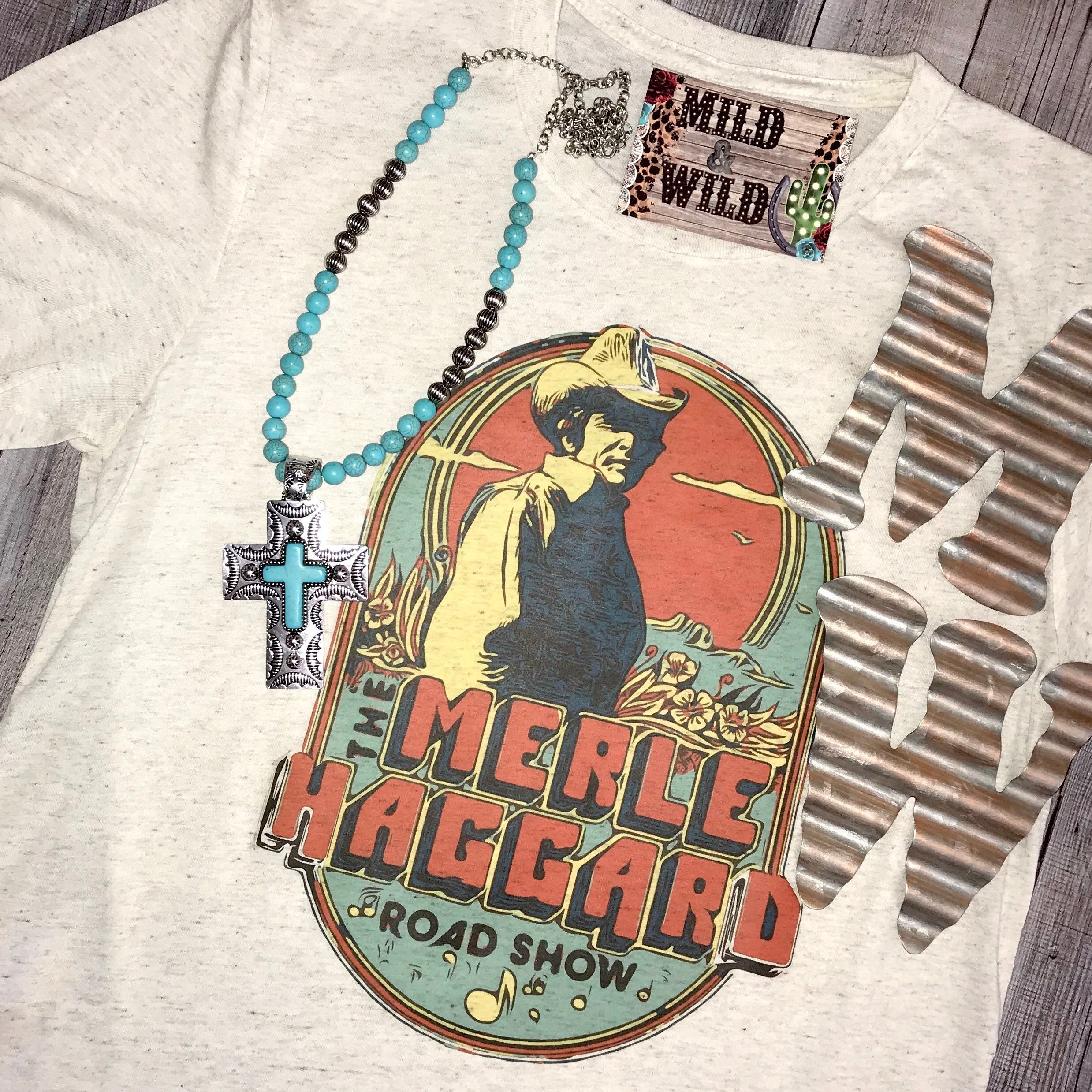 Discover Merle Haggard Road Show Exclusive Weatern Fashion Graphic Tee