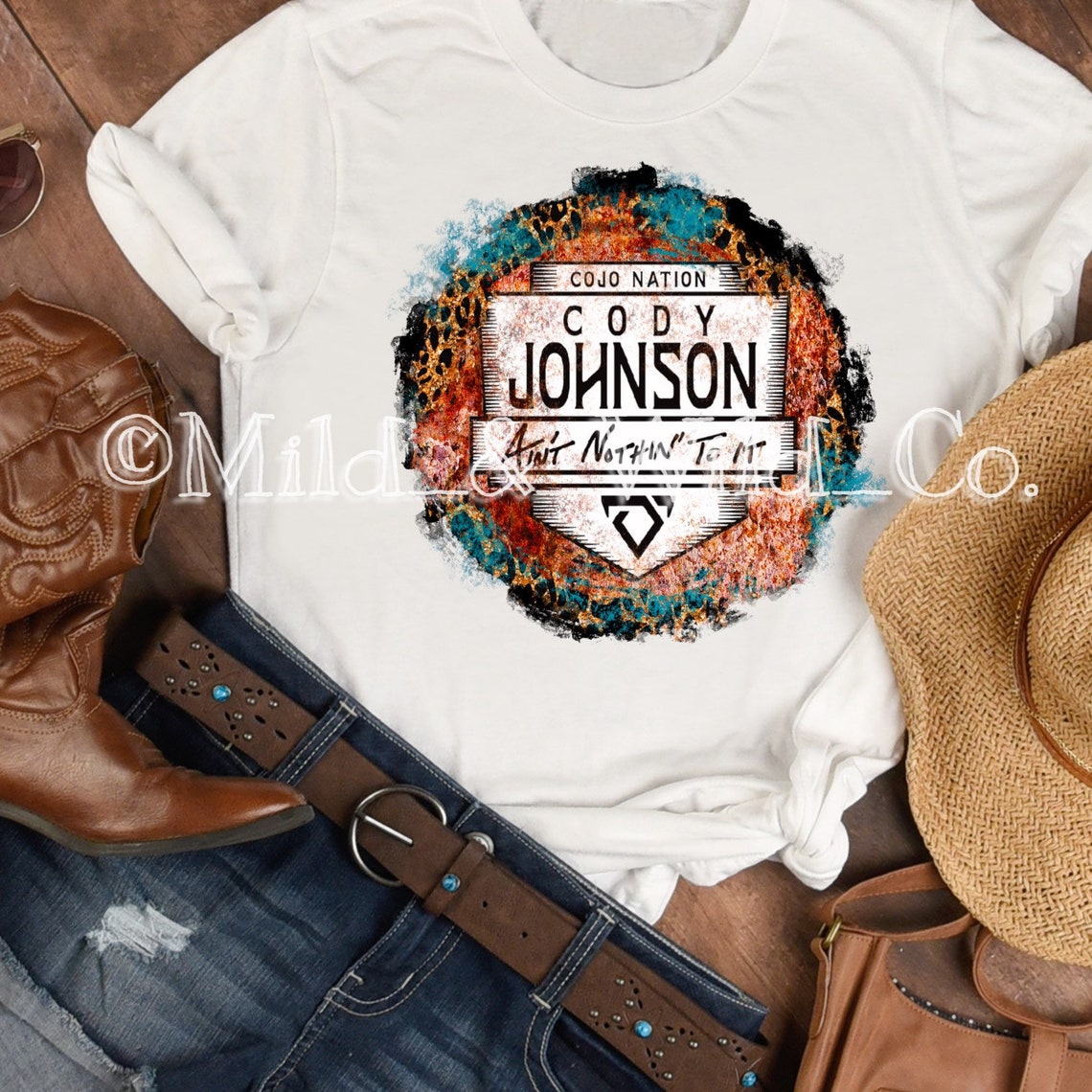 Cody Johnson Cojo Nation Western Graphic Tee Etsy