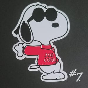 Snoopy Vinyl Decal- Joe Cool