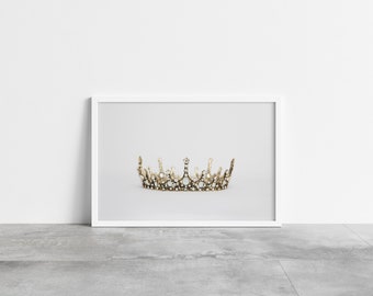 Princess Crown photograph | Ready to Print Wall Art | digital download | bedroom decor | nursery decor | playroom decor | tween decor