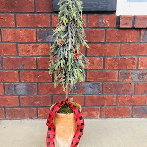 Christmas tree table top artificial, Christmas tree, Christmas decor, farmhouse, farmhouse Christmas tree, holiday, table top tree, rustic