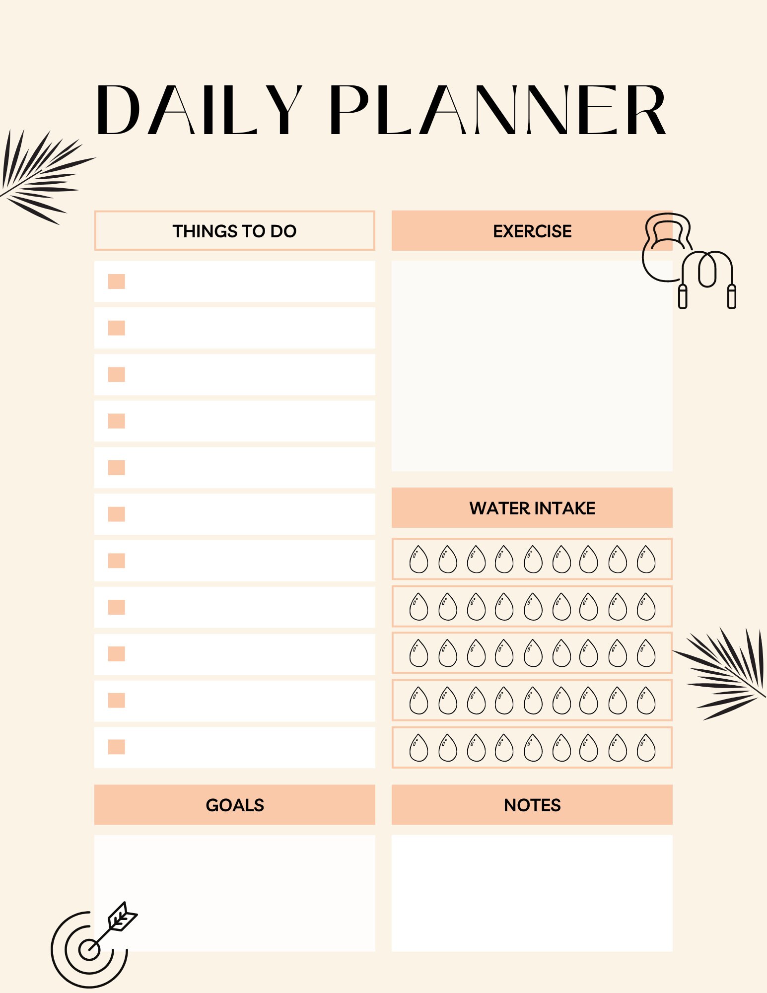 Daily Planner Digital Planner Daily Tracker Personal Habit Tracker ...