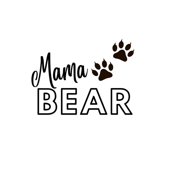 Mama Bear SVG Mama Bear Family Bear SVG Momma Bear SVG | Etsy