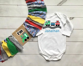 Choo-Choo I&#39;m Two/One Boys TRAIN Birthday Shirt baby/Toddler T-shirt Bodysuit toddler shirt First second birthday 1st/ 2nd birthday