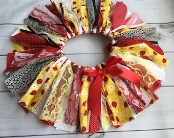 Little Ladybug Tutu Skirt Baby toddler Fabric Tutu Skirt for birthday or special day