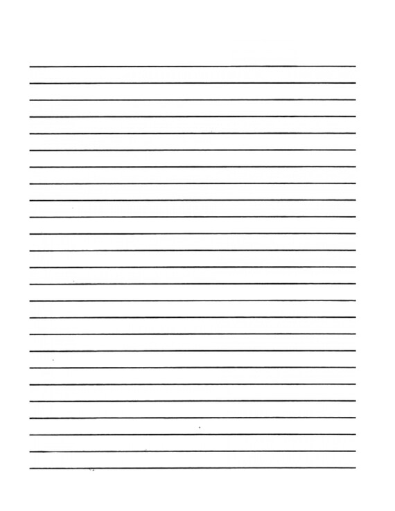 printable lined paper pdf set of 4 school paper lined etsy