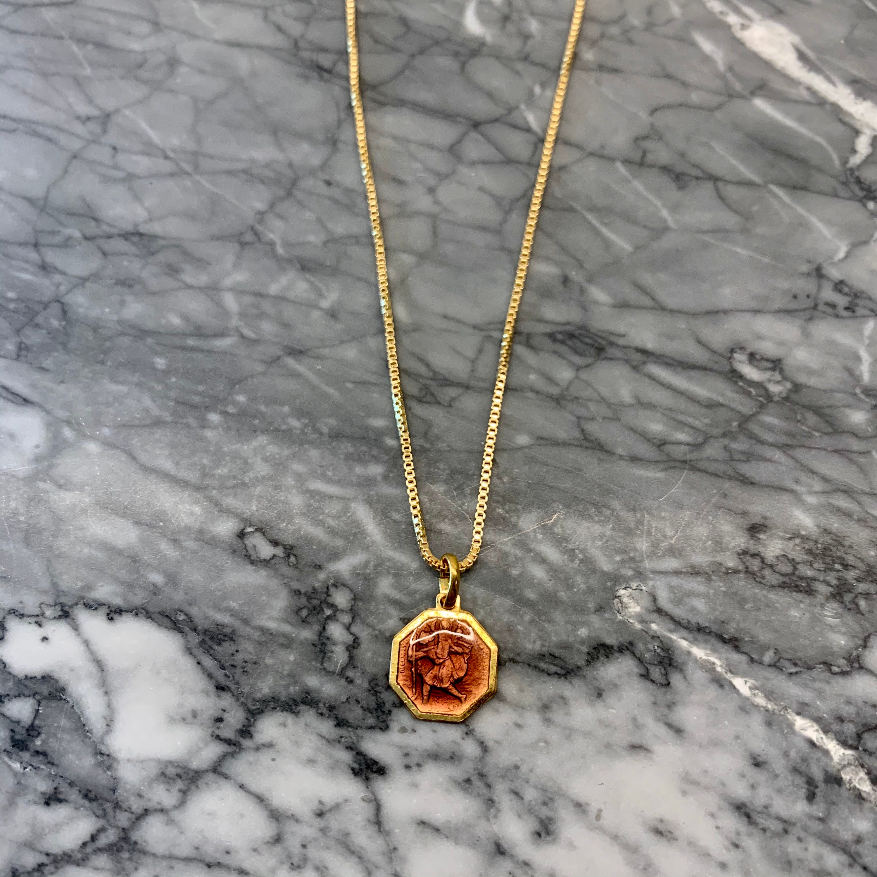 Saint Christopher Vintage Rose Gold 