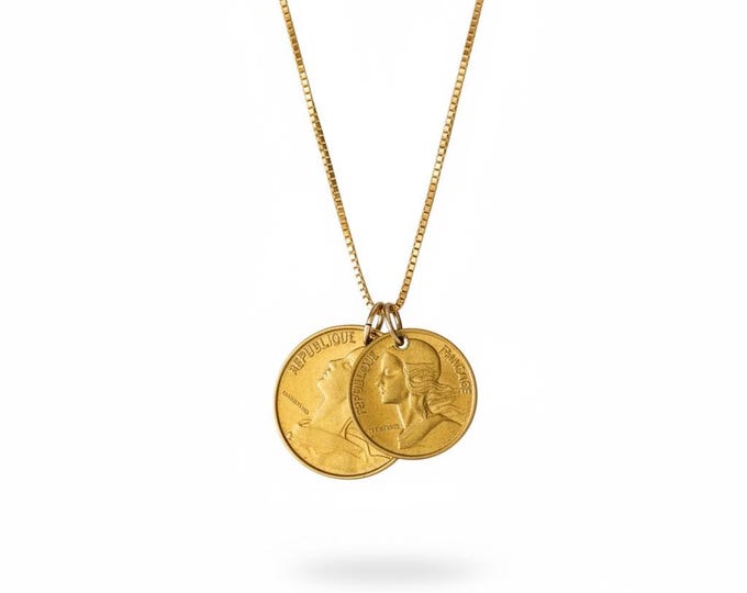 FRANCE | Vintage Coins Necklace