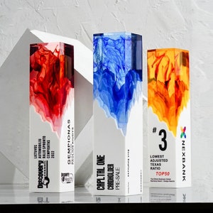 Customized Corporate Trophy, Employee Appreciation Gift, Personalized Achievement Plaque, Achievement in Innovation Award, T74