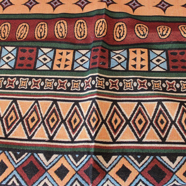Tribal Fabric bohemian fabric by the yard Boho Upholstery Etsy