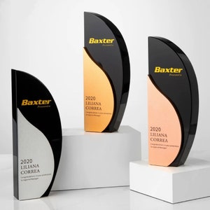 Custom Trophy Award, Add logo, Engraved Crystal Sail Trophy, Corporate Trophy Award for any event, Gifts For Business Partner, T98