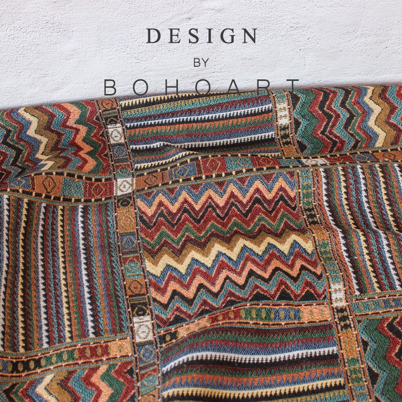 Tribal Fabric Bohemian Fabric by the Yard Boho Upholstery Etsy UK