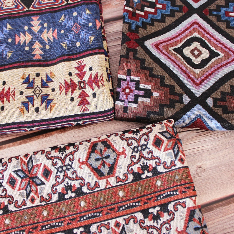 Thick Tribal Fabric Boho Fabric by the Yard Bohemian Etsy Sweden