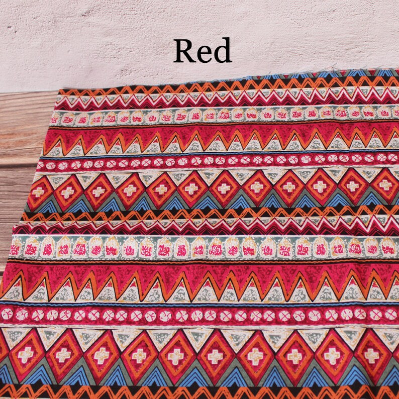 Tribal Cotton Linen Fabric African Stripe Fabric bohemian Etsy