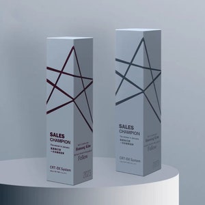 Cube and Star Resin Trophy Award, Recognition Plaque, Best Employee, Retirement, Appreciation Gift, Long Service, Achievement, T39