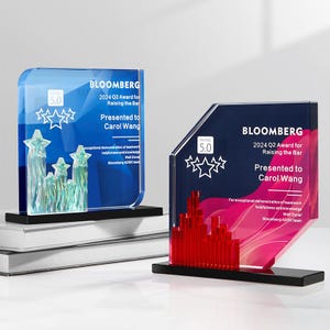 Modern Appreciation Award, Unique trophy, thank you trophy, gift for business partner, best employee award, Annual Event Award, T111
