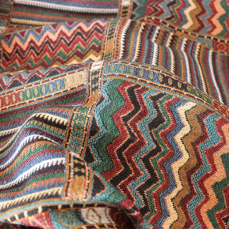 Tribal Fabric bohemian fabric by the yard Boho Upholstery Etsy